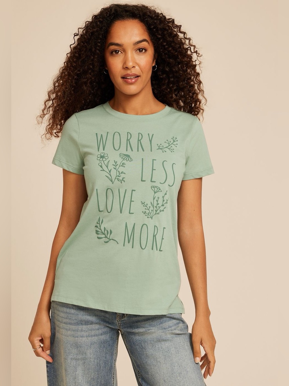 Maurices XL short sleeve Worry Less tee